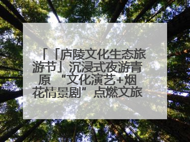 「庐陵文化生态旅游节」沉浸式夜游青原 “文化演艺+烟花情景剧”点燃文旅热潮（图）