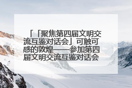 「聚焦第四届文明交流互鉴对话会」可触可感的敦煌——参加第四届文明交流互鉴对话会的外宾参观上元市集