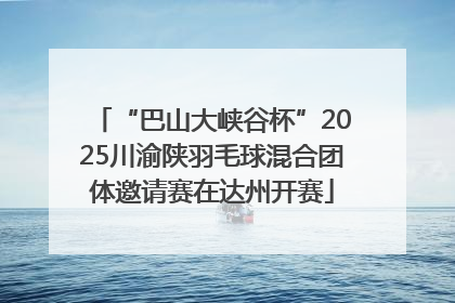 “巴山大峡谷杯”2025川渝陕羽毛球混合团体邀请赛在达州开赛