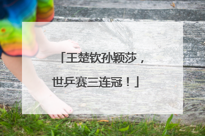 王楚钦孙颖莎，世乒赛三连冠！