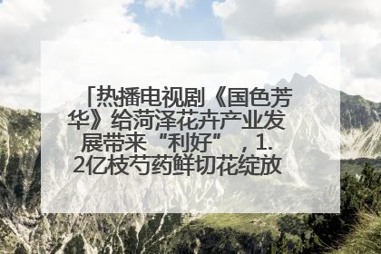 热播电视剧《国色芳华》给菏泽花卉产业发展带来“利好”，1.2亿枝芍药鲜切花绽放“国色芳华”