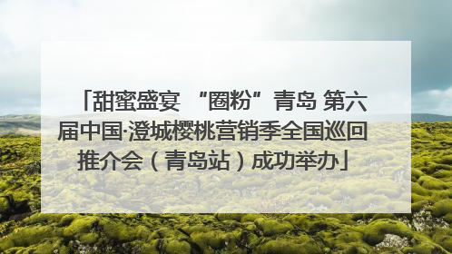 甜蜜盛宴 “圈粉”青岛 第六届中国·澄城樱桃营销季全国巡回推介会（青岛站）成功举办