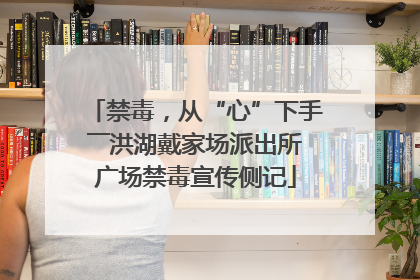 禁毒，从“心”下手――洪湖戴家场派出所广场禁毒宣传侧记