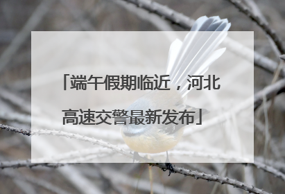 端午假期临近，河北高速交警最新发布