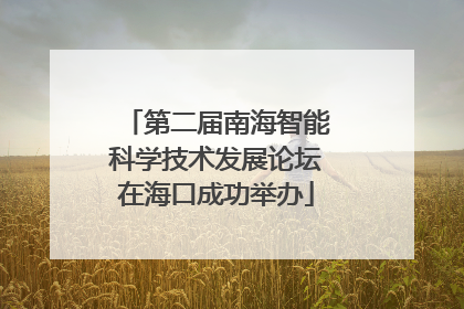 第二届南海智能科学技术发展论坛在海口成功举办