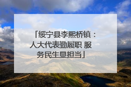绥宁县李熙桥镇：人大代表勤履职 服务民生显担当