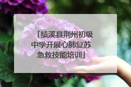 绩溪县荆州初级中学开展心肺复苏急救技能培训
