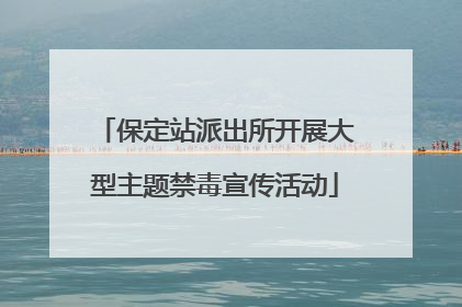 保定站派出所开展大型主题禁毒宣传活动