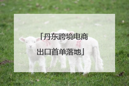 丹东跨境电商出口首单落地
