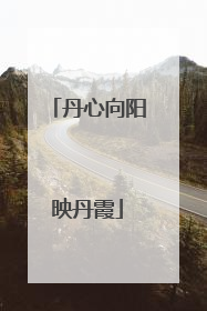 丹心向阳映丹霞