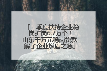 一季度扶持企业稳岗扩岗6.7万个！山东千万元稳岗贷款解了企业燃眉之急