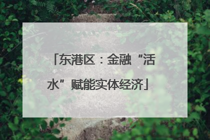 东港区：金融“活水”赋能实体经济