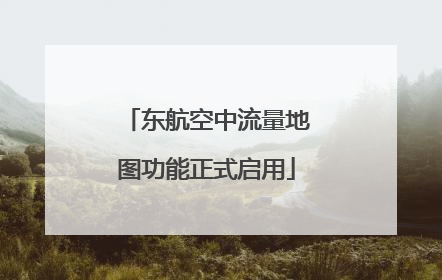 东航空中流量地图功能正式启用