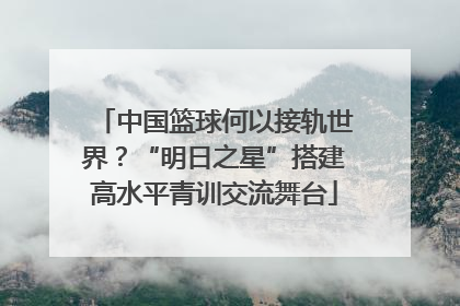 中国篮球何以接轨世界？“明日之星”搭建高水平青训交流舞台