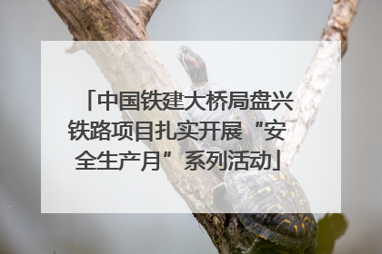 中国铁建大桥局盘兴铁路项目扎实开展“安全生产月”系列活动