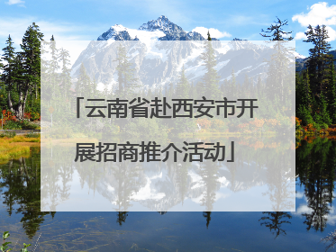 云南省赴西安市开展招商推介活动