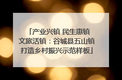 产业兴镇 民生惠镇 文旅活镇：谷城县五山镇打造乡村振兴示范样板