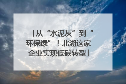 从“水泥灰”到“环保绿”！北湖这家企业实现低碳转型
