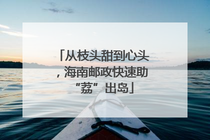从枝头甜到心头，海南邮政快速助“荔”出岛