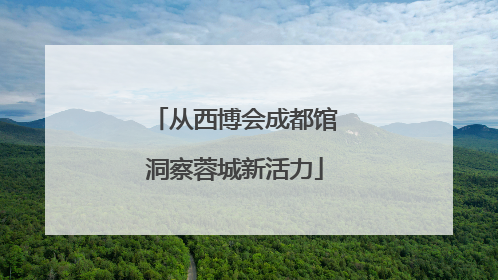 从西博会成都馆洞察蓉城新活力