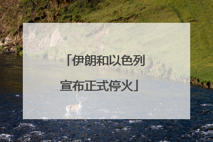 伊朗和以色列宣布正式停火