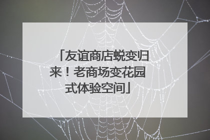 友谊商店蜕变归来！老商场变花园式体验空间