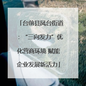 台前县凤台街道：“三向发力”优化营商环境 赋能企业发展新活力