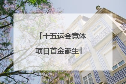 十五运会竞体项目首金诞生