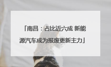 南昌：占比近六成 新能源汽车成为报废更新主力