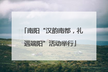 南阳“汉韵南都，礼遇端阳”活动举行