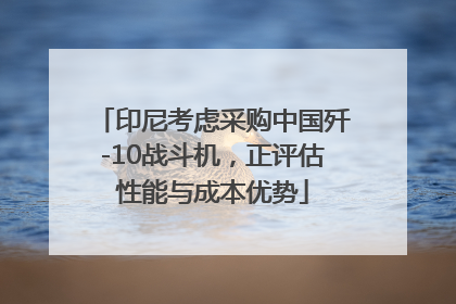 印尼考虑采购中国歼-10战斗机，正评估性能与成本优势
