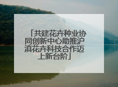 共建花卉种业协同创新中心助推沪滇花卉科技合作迈上新台阶