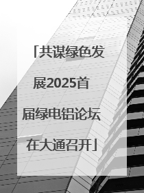 共谋绿色发展2025首届绿电铝论坛在大通召开