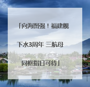向海图强！福建舰下水3周年 三航母同框指日可待