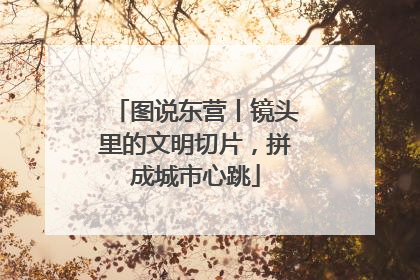 图说东营丨镜头里的文明切片，拼成城市心跳