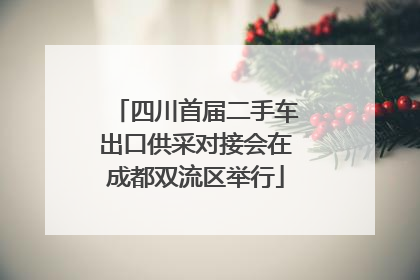 四川首届二手车出口供采对接会在成都双流区举行