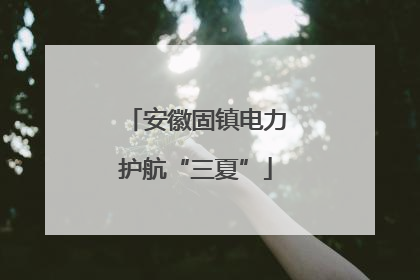 安徽固镇电力护航“三夏”