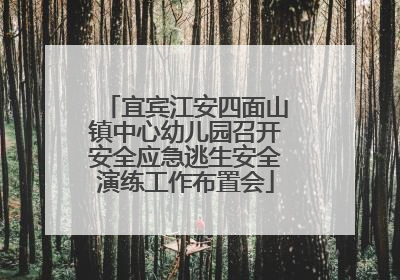 宜宾江安四面山镇中心幼儿园召开安全应急逃生安全演练工作布置会