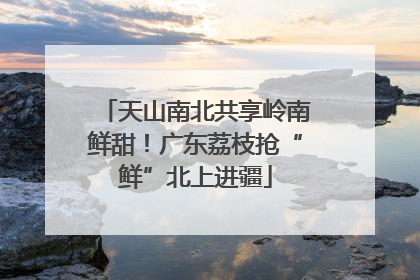 天山南北共享岭南鲜甜！广东荔枝抢“鲜”北上进疆