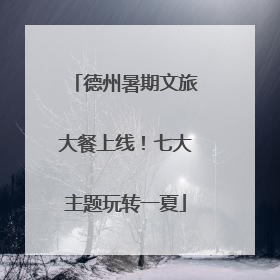 德州暑期文旅大餐上线！七大主题玩转一夏