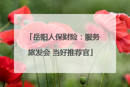 岳阳人保财险：服务旅发会 当好推荐官