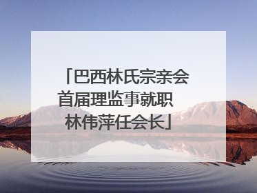 巴西林氏宗亲会首届理监事就职 林伟萍任会长