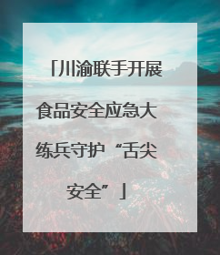 川渝联手开展食品安全应急大练兵守护“舌尖安全”