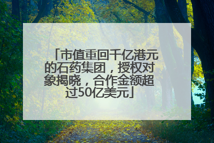市值重回千亿港元的石药集团，授权对象揭晓，合作金额超过50亿美元