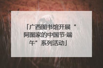 广西图书馆开展“阿图家的中国节·端午”系列活动