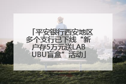 平安银行西安地区多个支行已下线“新户存5万元送LABUBU盲盒”活动