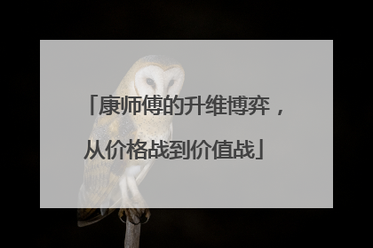 康师傅的升维博弈，从价格战到价值战