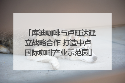 库迪咖啡与卢旺达建立战略合作 打造中卢国际咖啡产业示范园
