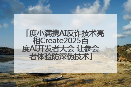 度小满携AI反诈技术亮相Create2025百度AI开发者大会 让参会者体验防深伪技术