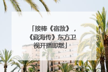 接棒《宿敌》，《藏海传》东方卫视开播即燃